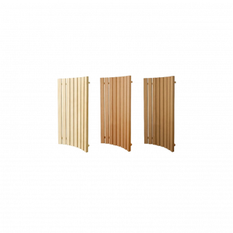 Backrest for modular sauna benches