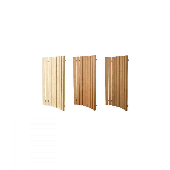 Backrest for modular sauna benches, aspen