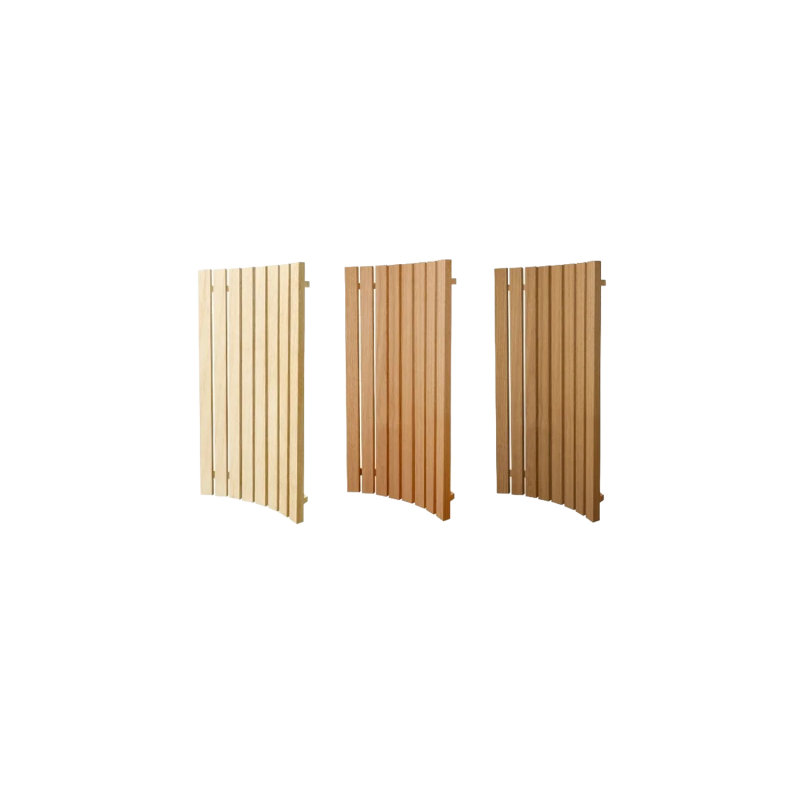 Backrest for modular sauna benches