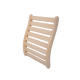 Sauna backrest, abachi