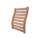 Sauna backrest, alder