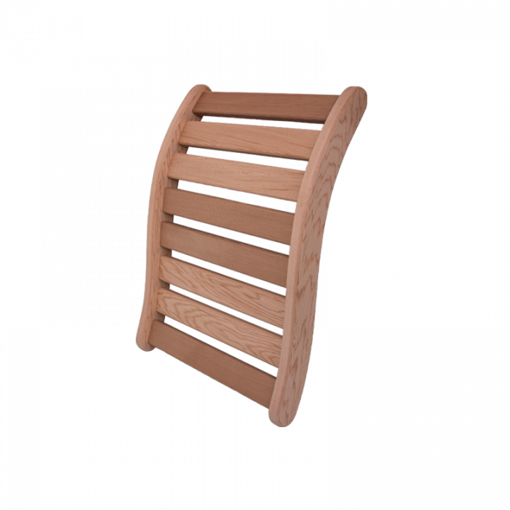 Sauna backrest, Canadian red cedar