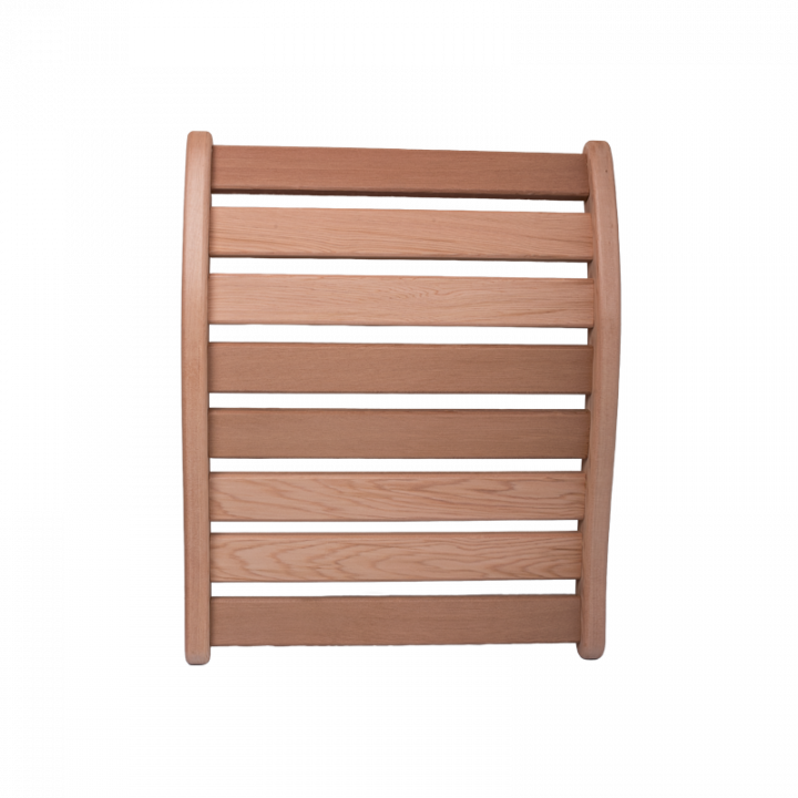 Sauna backrest, Canadian red cedar