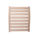 Sauna backrest, linden