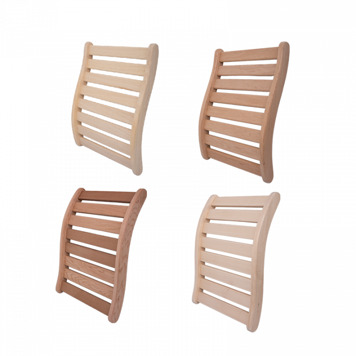 Sauna backrest, linden