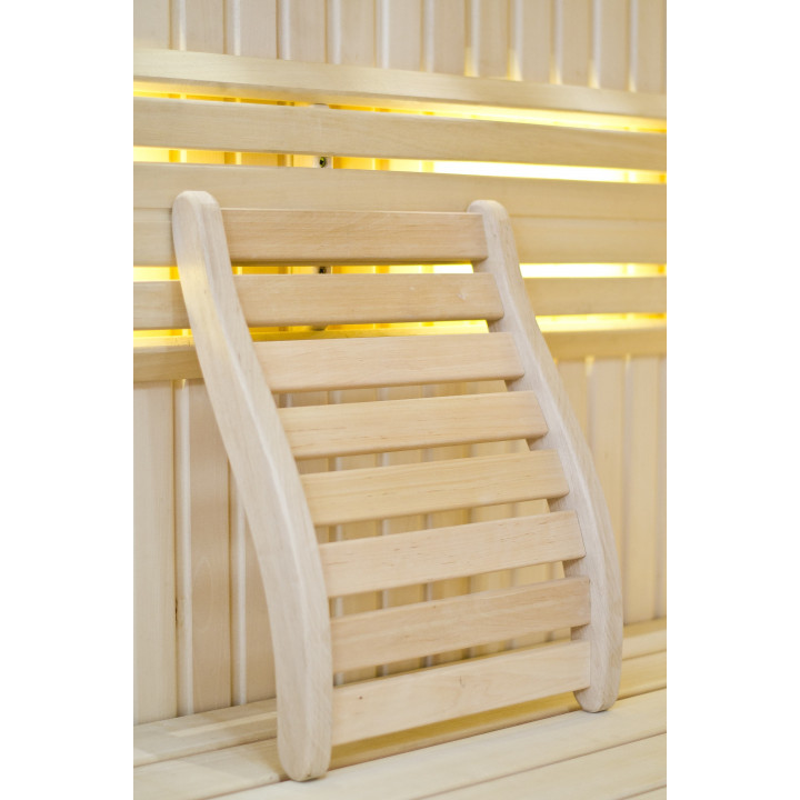 Sauna backrest, linden