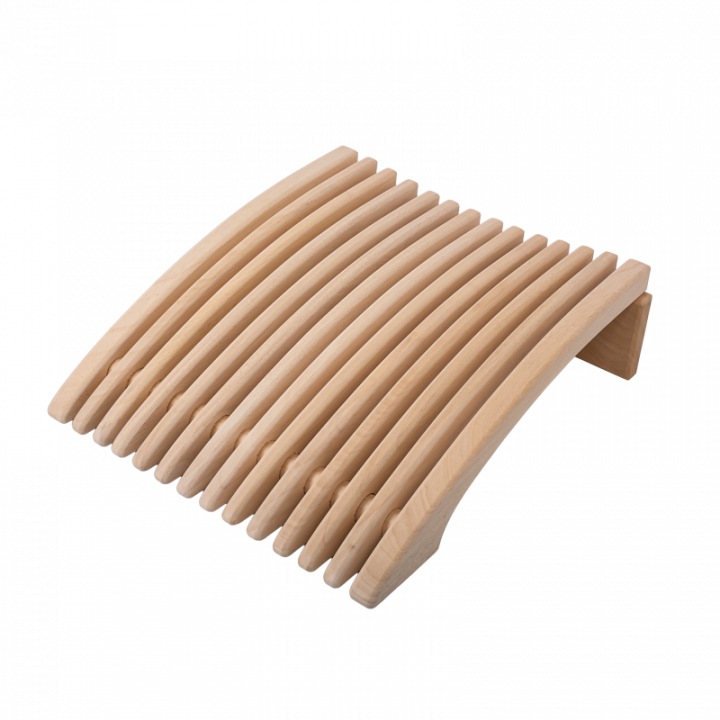 Sauna backrest-headrest, abachi