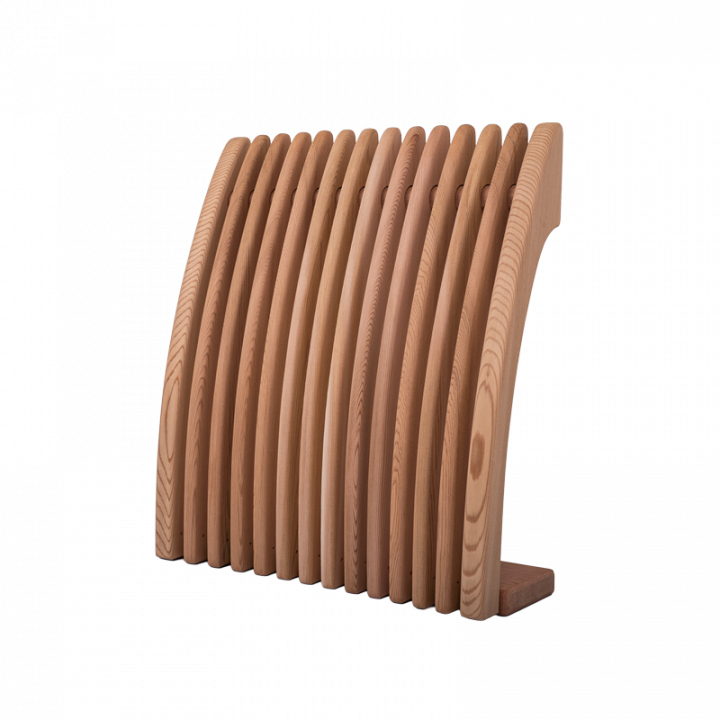 Sauna backrest-headrest, cedar