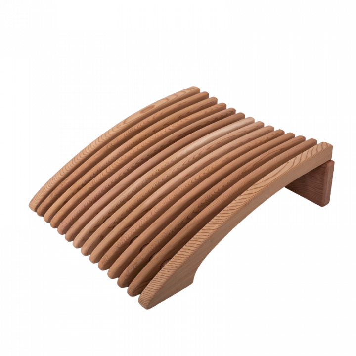 Sauna backrest-headrest, cedar