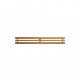 Backrest, thermo aspen, 28x300x1750-2400mm