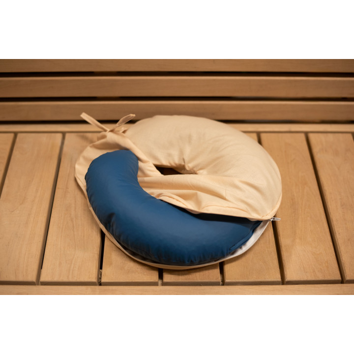 Sauna procedure pillow, sand color, 30 × 30 cm