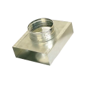 Side transition – 90°, diameter 100 mm - 0