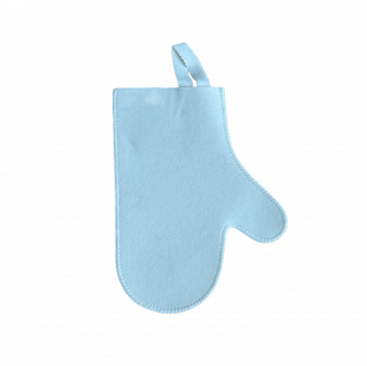 Glove for sauna, white
