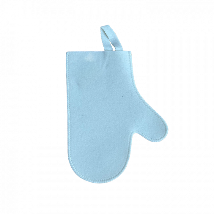 Glove for sauna, white