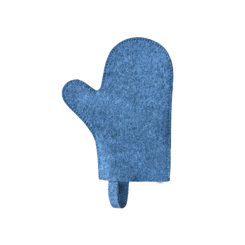 Glove for sauna, gray