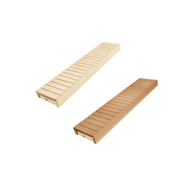 Sauna bench, Aspen / Alder, 400x1600-2400 mm