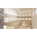 Sauna bench, Aspen / Alder, 400x1600-2400 mm - 11