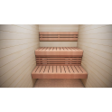 Sauna bench, Aspen / Alder, 400x1600-2400 mm - 6
