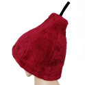 Gift set in a gift box for HER. Women's sauna hat and apron - BURGUNDY - 2