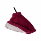 Gift set in a gift box for HER. Women's sauna hat and apron - BURGUNDY L - XL
