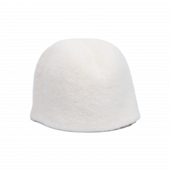 Sauna hat - White, woolen