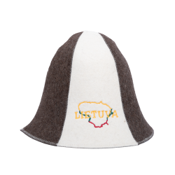 Sauna hat - Lietuva, striped  Sauna hat - Lietuva, striped