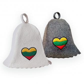 Sauna hat - Lithuanian heart