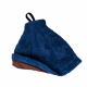 Gift set in a gift box for HIM. Men's sauna hat and apron - BLUE