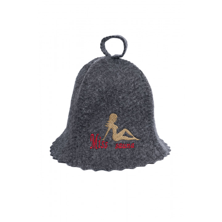 Sauna hat - Miss Sauna, gray