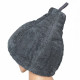 Gift set in a gift box for HIM. Men's sauna hat and apron - GREY