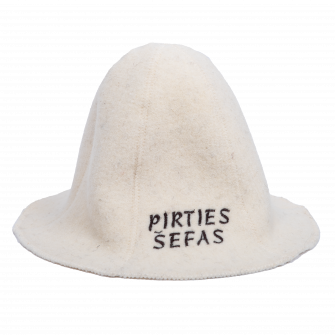 Sauna hat - PIRTIES ŠEFAS, white