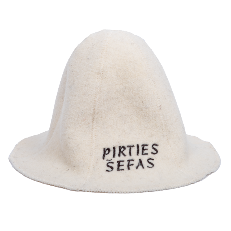 Sauna hat - PIRTIES ŠEFAS, white