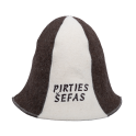 Sauna hat - PIRTIES ŠEFAS, striped - 0 Sauna hat - PIRTIES ŠEFAS, striped - 0