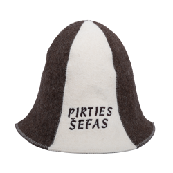 Sauna hat - PIRTIES ŠEFAS, striped  Sauna hat - PIRTIES ŠEFAS, striped