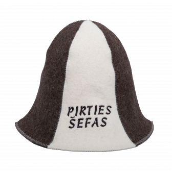 Sauna hat - PIRTIES ŠEFAS, striped