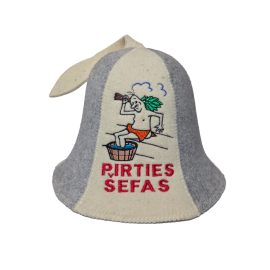 Sauna hat - PIRTIES ŠEFAS, hanging 