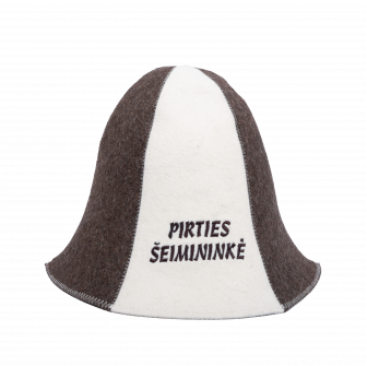 Sauna hat - PIRTIES ŠEIMININKĖ, striped