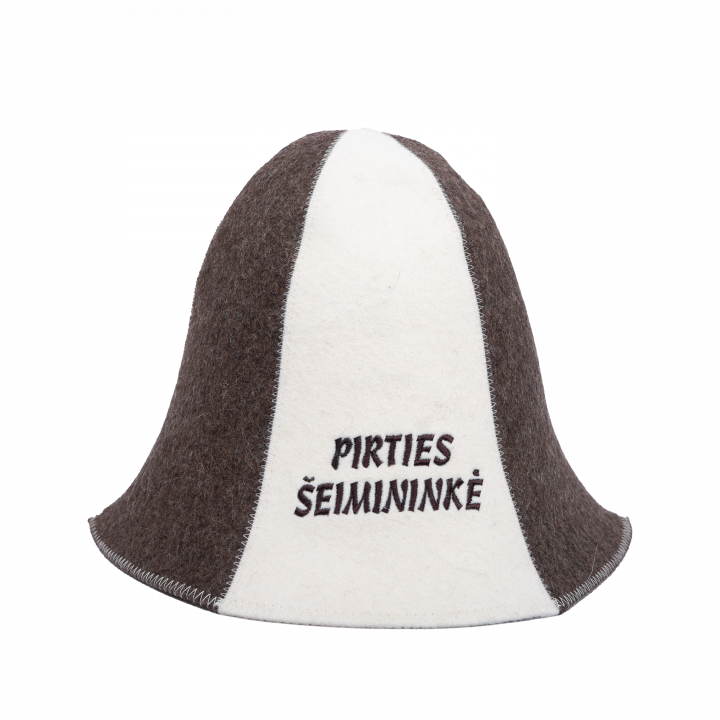 Sauna hat - PIRTIES ŠEIMININKĖ, striped