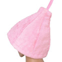 Gift set in a gift box for HER. Women's sauna hat and apron - PINK - 1