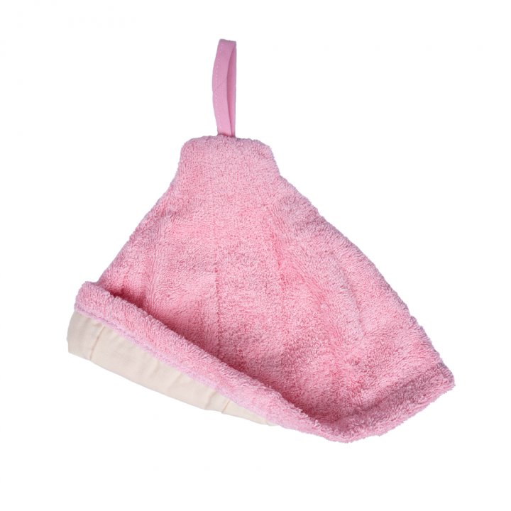 Gift set in a gift box for HER. Women's sauna hat and apron - PINK