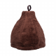 Gift set in a gift box for HIM. Men's sauna hat and apron - BROWN