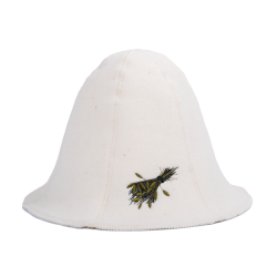 Sauna hat - SAUNA WHISK, white  Sauna hat - SAUNA WHISK, white