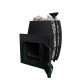 Woodburning sauna stove - TEPLODAR BARREL 16 with glass door