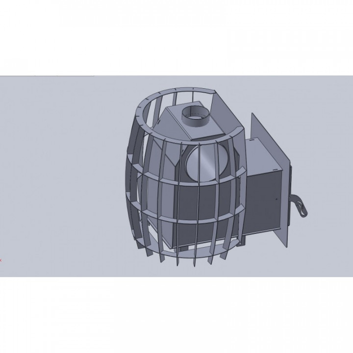 Woodburning sauna stove - TEPLODAR BARREL 16 with glass door
