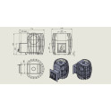Woodburning sauna stove - TEPLODAR BARREL 16 - 8
