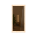 Sauna window with a wooden frame - 15