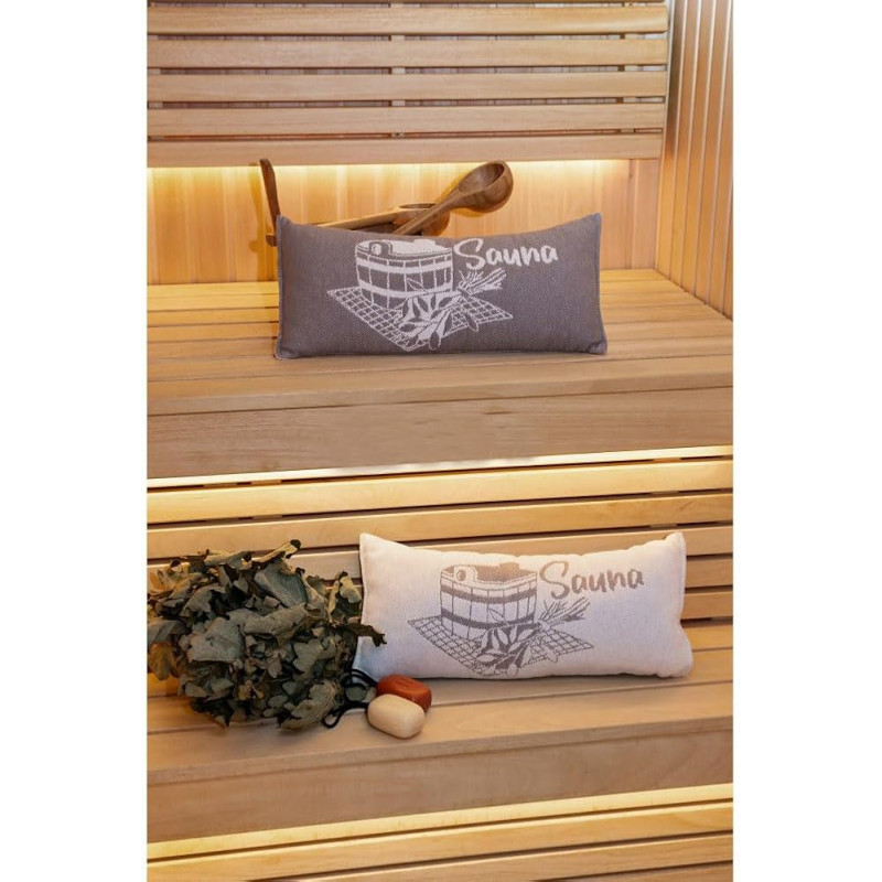 Sauna pillow, grayish brown Sauna pillow, grayish brown