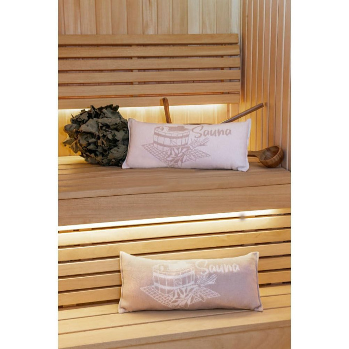 Sauna pillow, beige