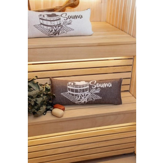 Sauna pillow, brown