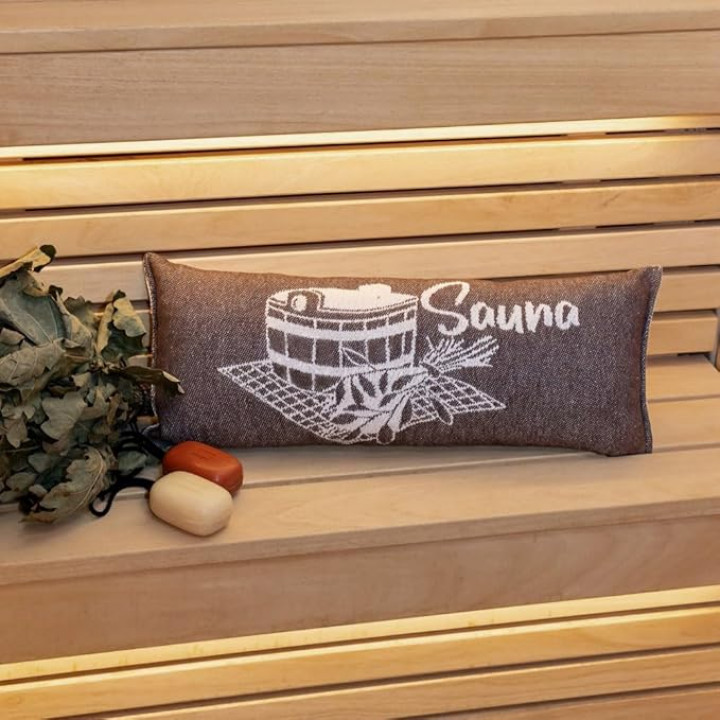 Sauna pillow, brown